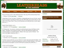 Tablet Screenshot of leatherheadsofthegridiron.com